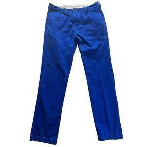 Abercrombie & Fitch Slim Straight Men’s Royal Blue Chino Pants Size 30/30 Preppy